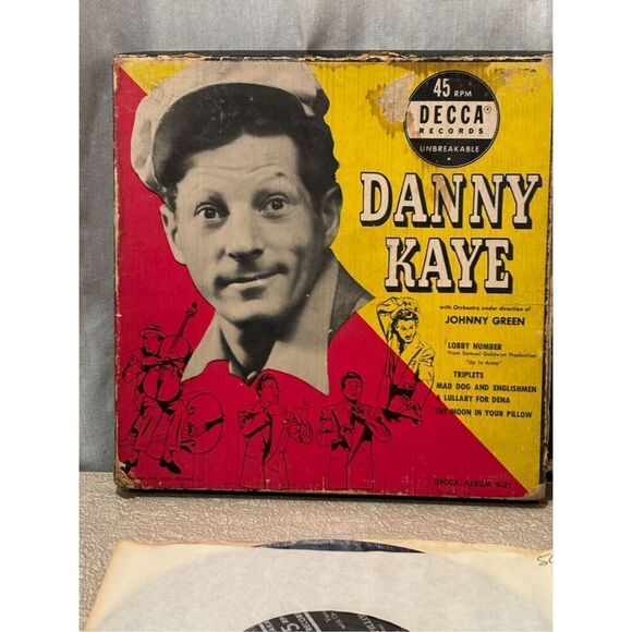 Danny Kaye 45RPM Vinyl Record Johnny Green Antique Musical Soundtrack Box Set - Picture 2 of 6